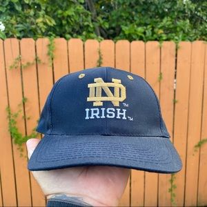 VTG 90s Notre Dame Irish Plain Logo Snapback Hat